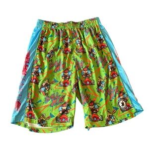 Flow Society Lacrosse Ball Hog Graphic Kids Shorts Size XL